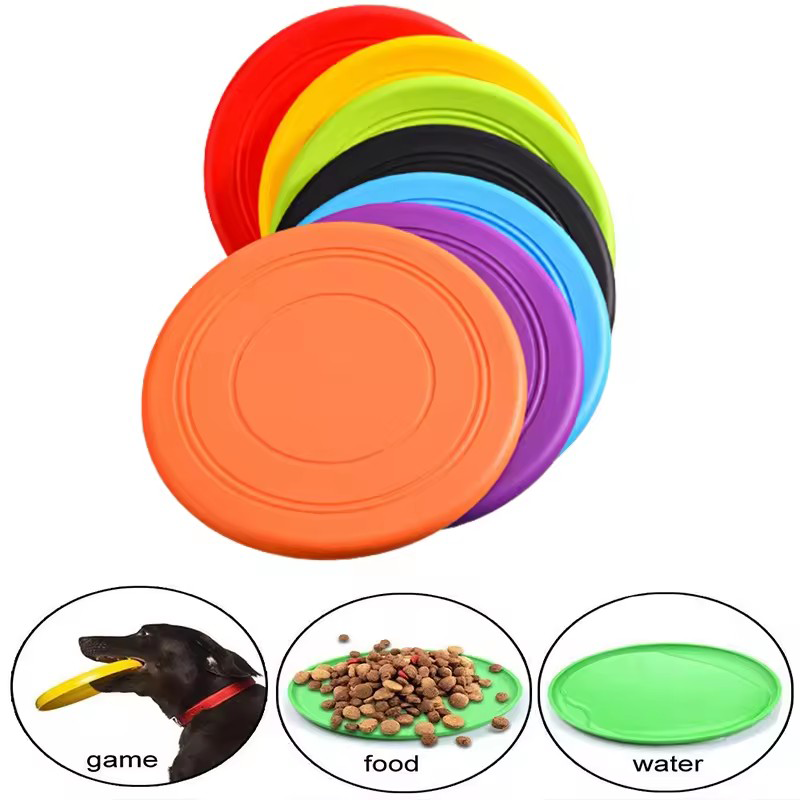 Frisbee Freestyle Disc - Durable Chewable Pet Training Frisbee Toy