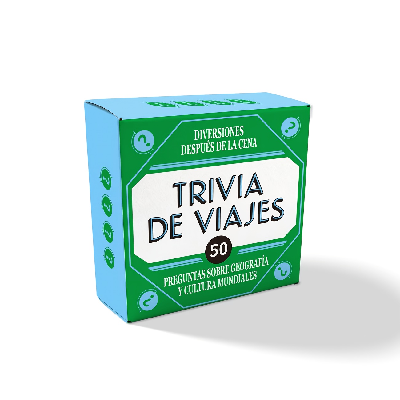 Party Games Questions For Adults - Mini Size Spanish Travel Trivia Card