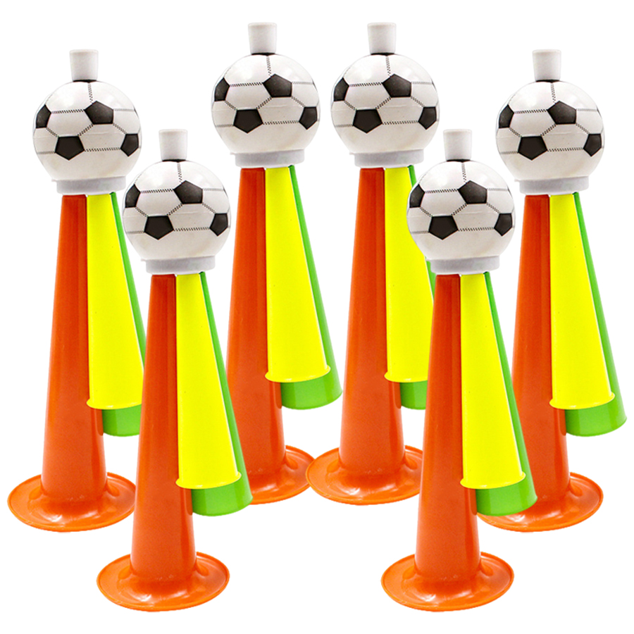 Party Games No Props - 3/6pcs 3-Hole Plastic Football Style Horn