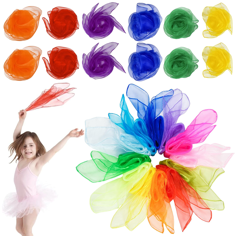 Party Games No Props - Six Color Silk Scarf Party Favors