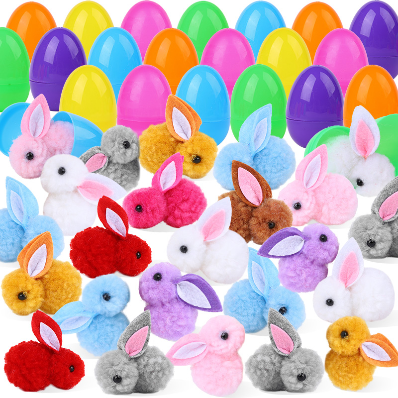 Party Games Egg - 24/48Pcs Cute Easter Egg with Rabbit