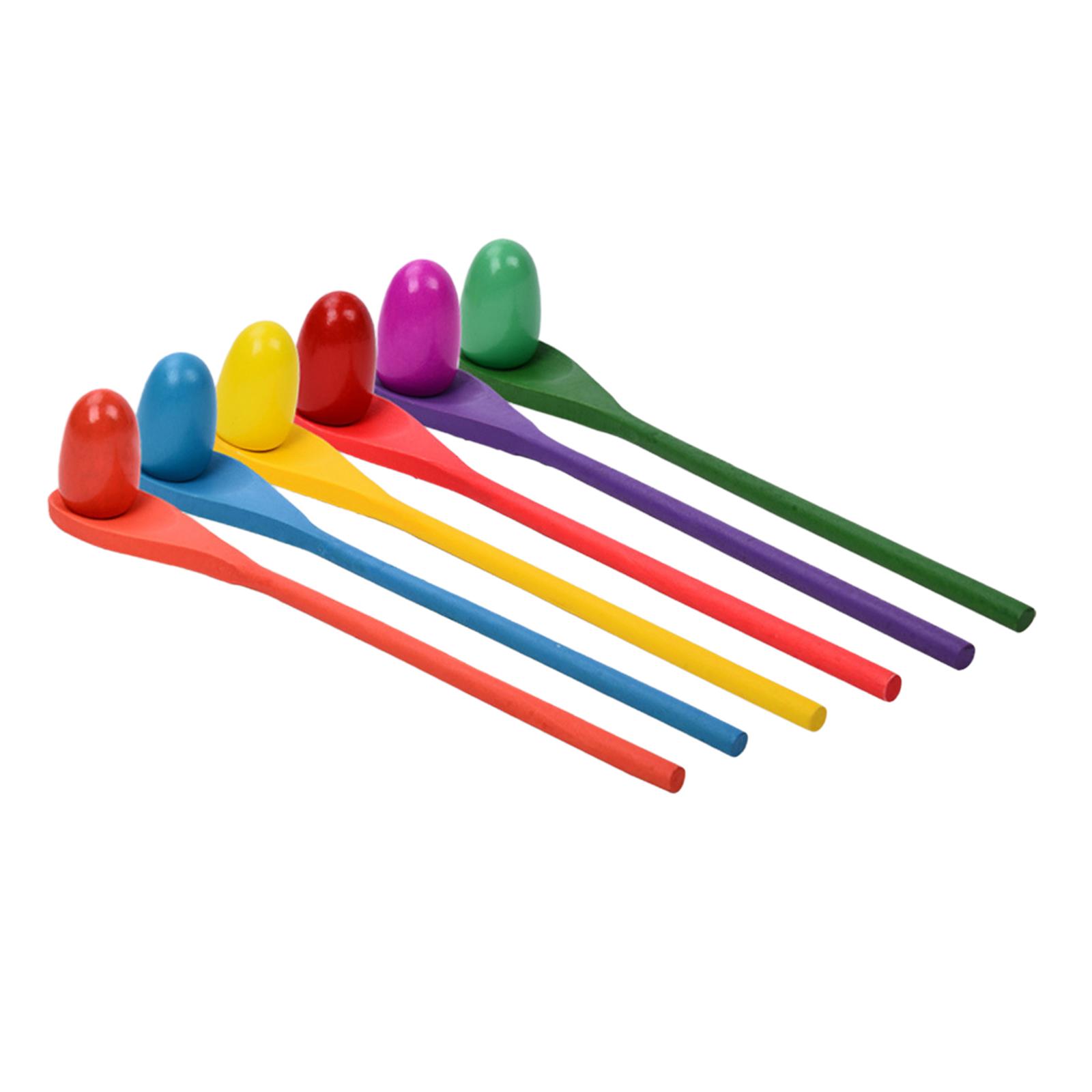 Party Games Egg - 6 Pieces Egg Spoon Race Game