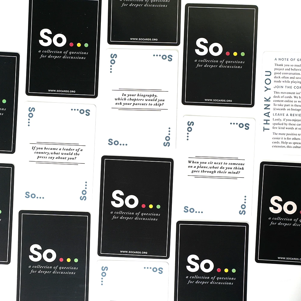 So Cards Conversation Starter  - Party Games Questions For Adults 评论和价格