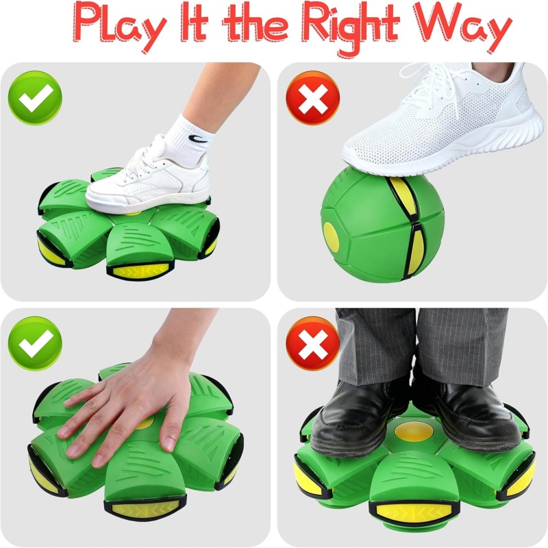 Kids Bouncing Ball Magic Flyin - Frisbee Freestyle Disc 评论和价格