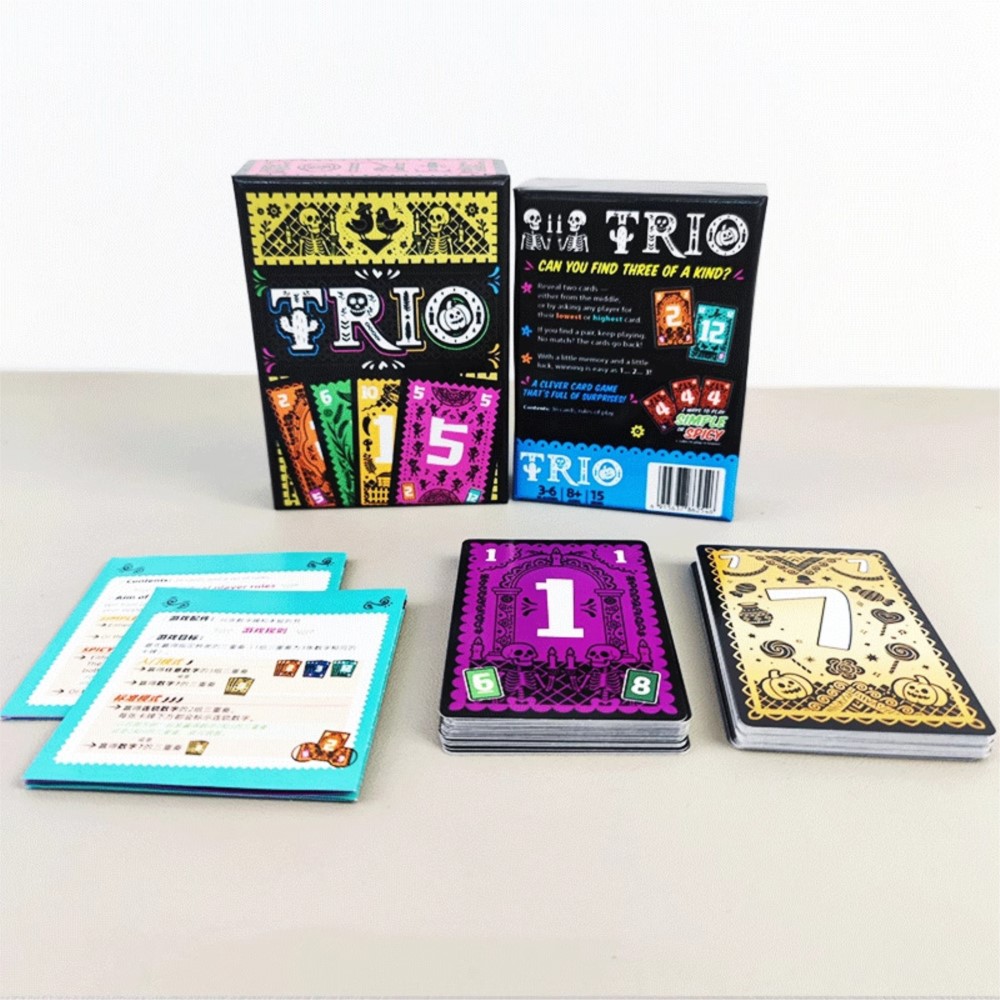 Strategic Card Board Game TRIO - Party Games Entertainer 评论和价格