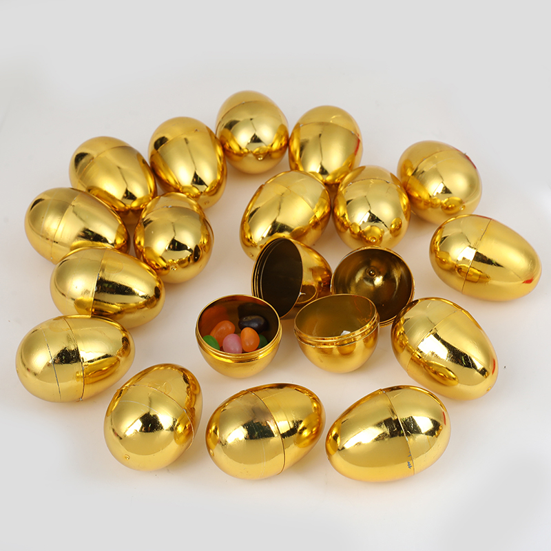 6PCS Golden Easter Eggs Plasti - Party Games Egg 评论和价格