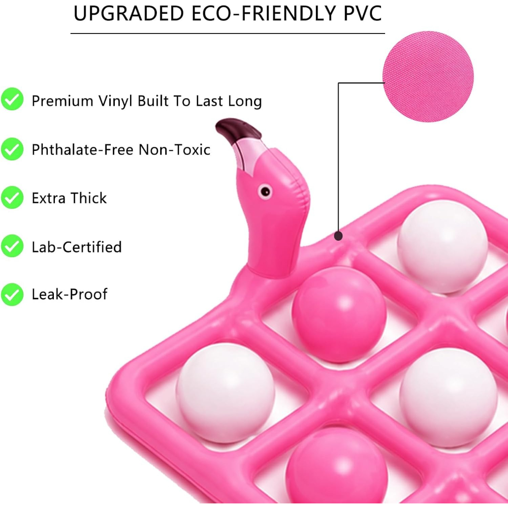 Pink Giant Flamingo Pool Tic T - Tic Tac Toe Giant 评论和价格