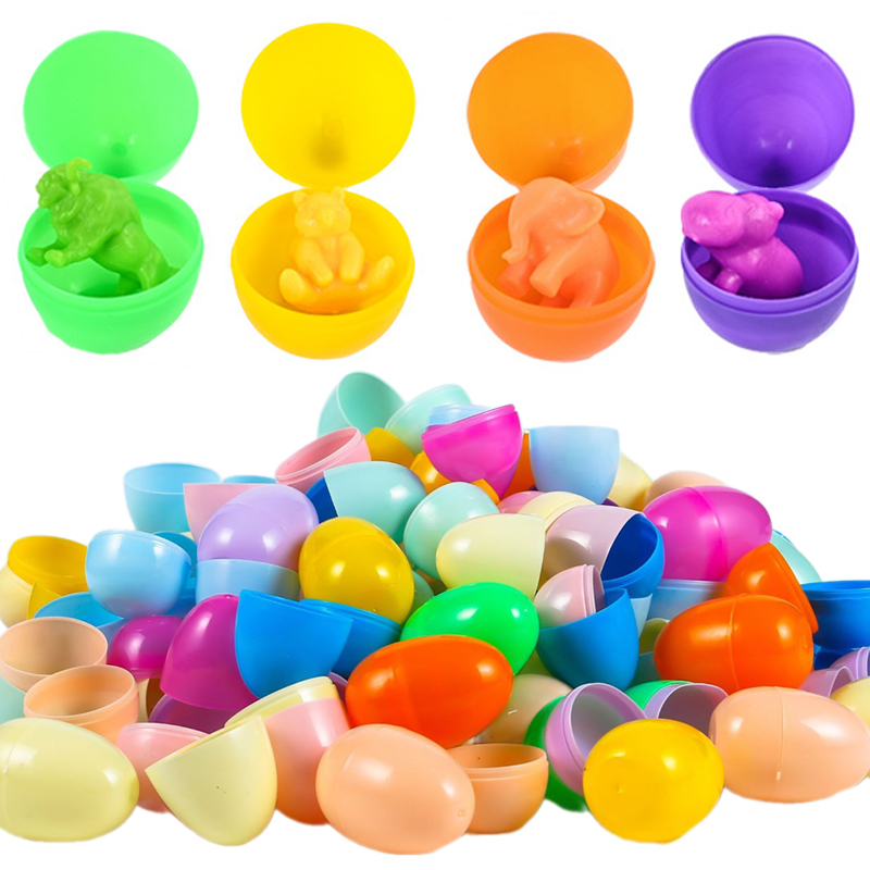 12/24Pcs Empty Easter Eggs Pla - Party Games Egg 评论和价格