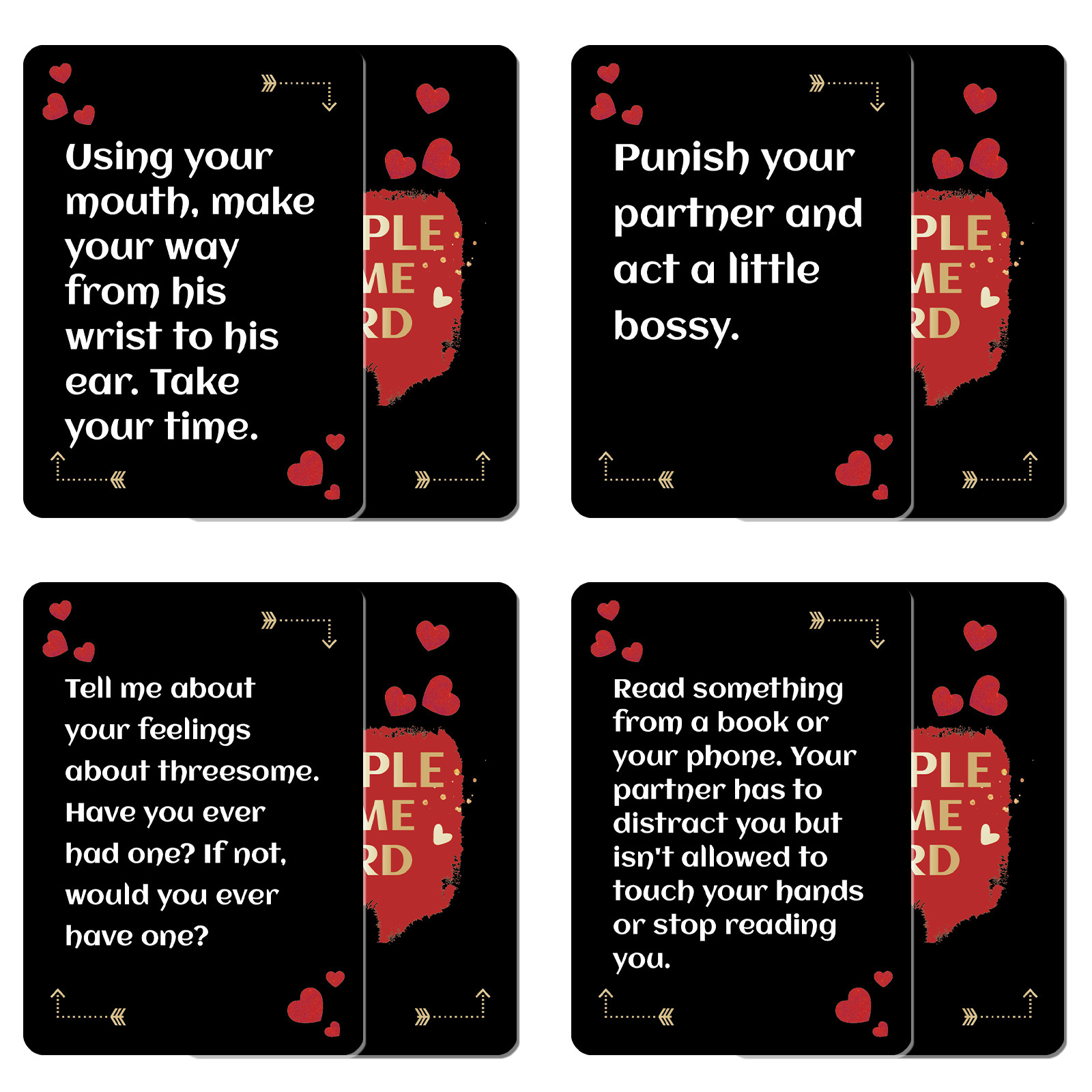 50pcs Romantic Couple Dare Gam - Party Games Questions For Adults 评论和价格