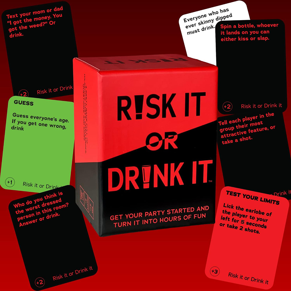 Risk It Or Drink It Fun Party  - Party Games Questions For Adults 评论和价格
