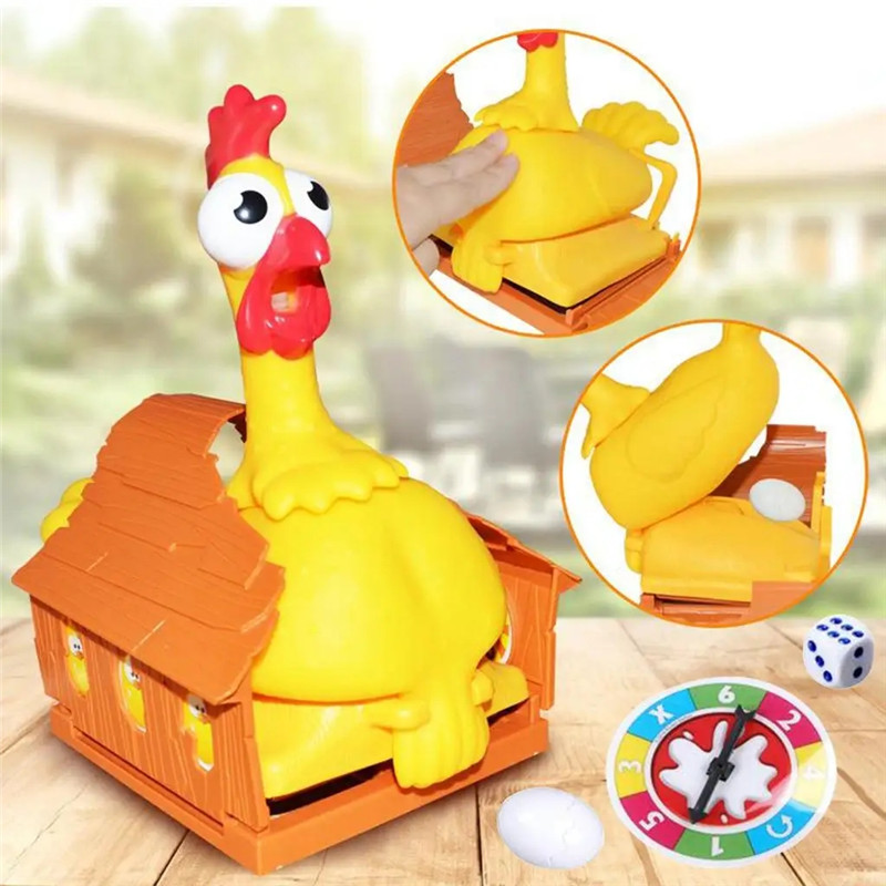 Funny Lucky Chicken Laying Egg - Party Games Egg 评论和价格