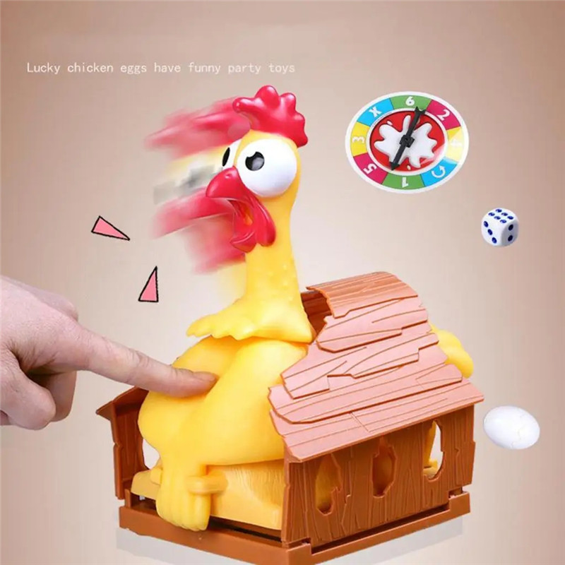 Funny Lucky Chicken Laying Egg - Party Games Egg 评论和价格