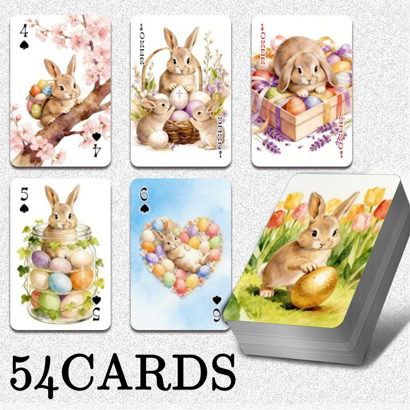 54pcs Standard Playing Cards f - Party Games Egg 评论和价格