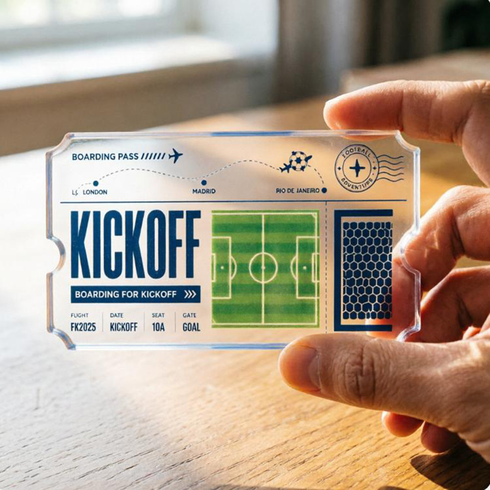 Soccer Travel Ticket Acrylic C - Party Games Game Pass 评论和价格