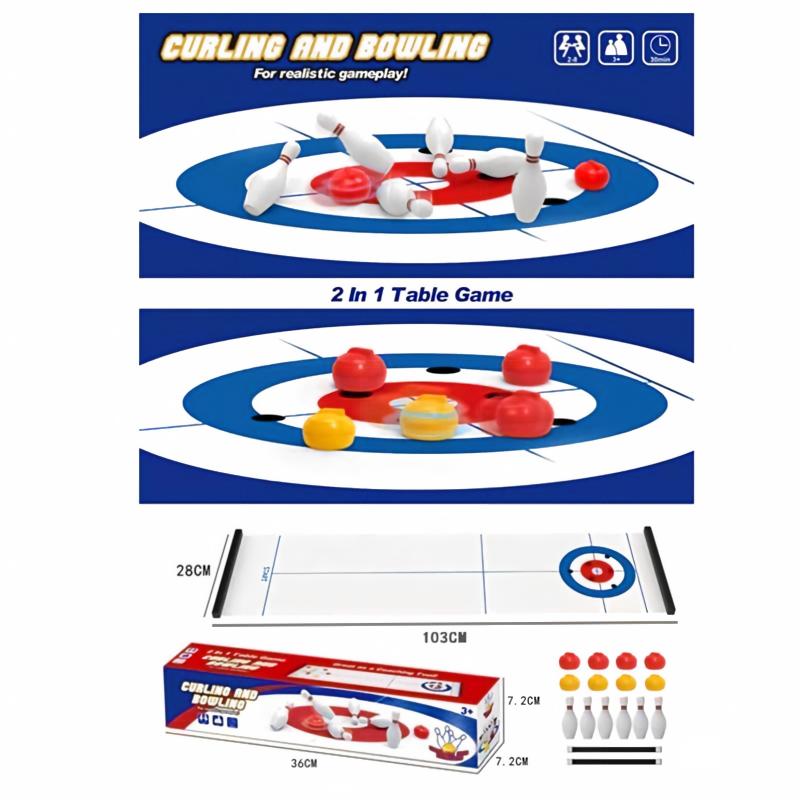 New Mini Curling&Bowling Table - Party Games For 5 Year Olds Indoors 评论和价格