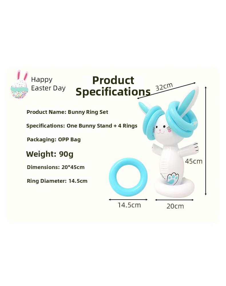 Easter Inflatable Bunny Ring T - Party Games Egg 评论和价格