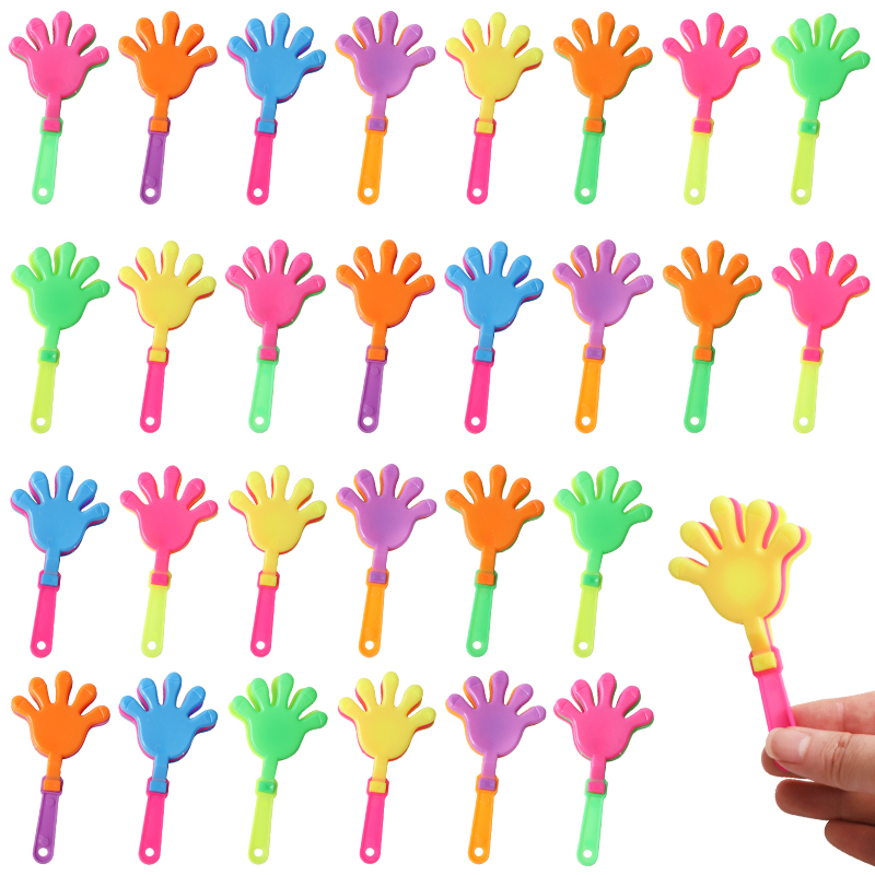 12/24Pcs Colorful Mini Hand Cl - Party Games No Props 评论和价格