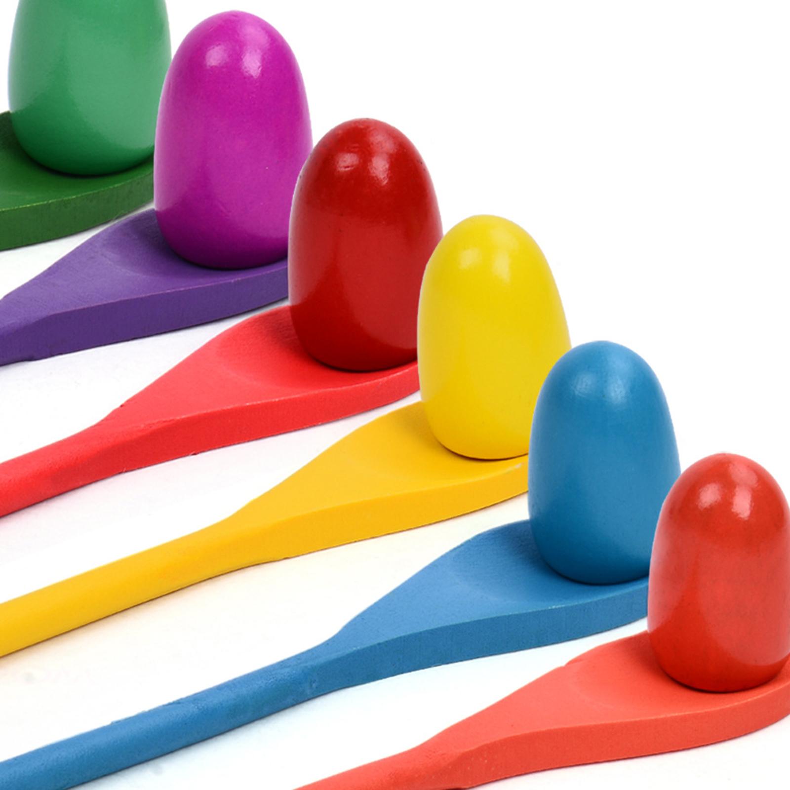 6 Pieces Egg Spoon Race Game H - Party Games Egg 评论和价格